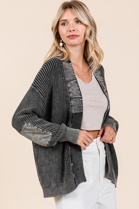 Black Patch Cardigan