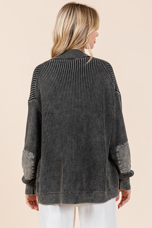 Black Patch Cardigan