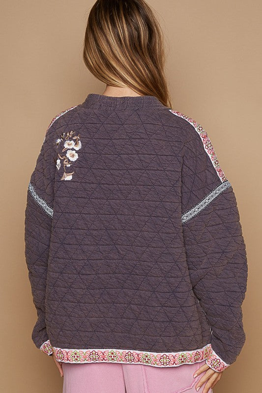 Embroidered Quilted Jacket