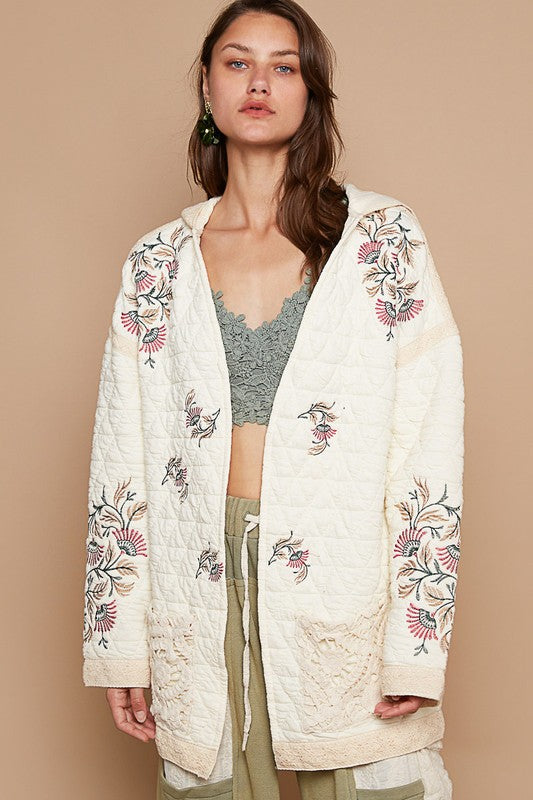 Embroidered Quilted Jacket