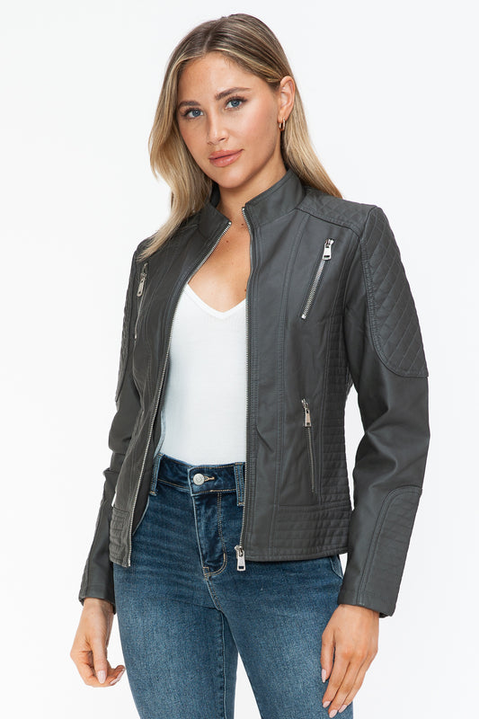 Faux Leather Jacket