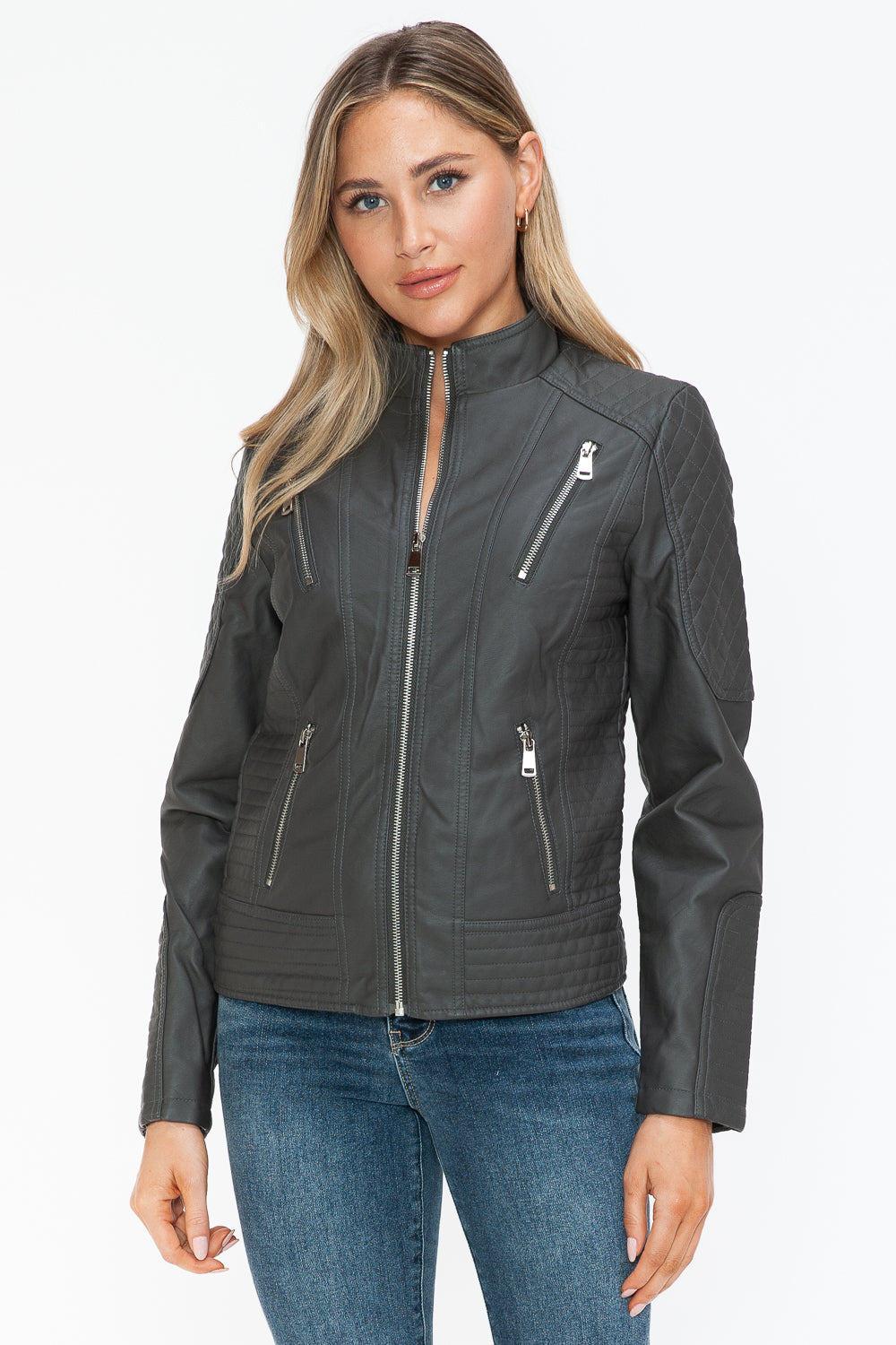 Faux Leather Jacket