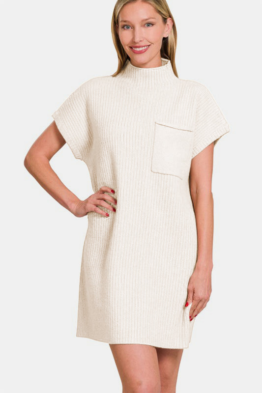 Short Sleeve Sweater Dress